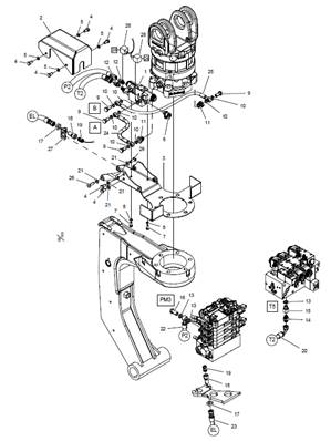 Contrôle du rotator, avec valve LM034623