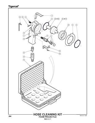 Kit de nettoyage de flexibles, projectiles en mousse 5400401