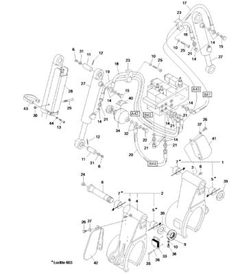 Bras de rouleaux pour moteur V12-60 LM006160H