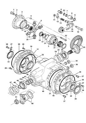 Bogie, différentiel 9991158S2