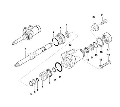 Sélecteur vitesse boîte de transmission ECO19, assemblage 9991179