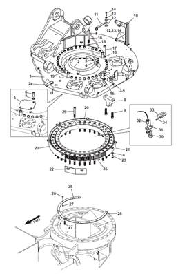 Rotation tourelle, assemblage 9991819