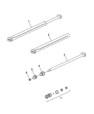 Vérin hydraulique ranchet, assemblage 9992660