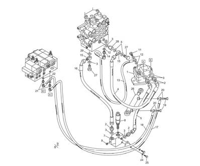 Hydraulique, unités de scie 98B, 98XL et 211 LM005532D