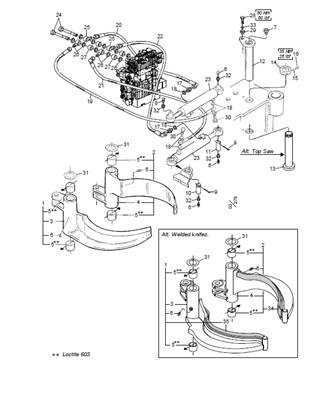 Unité d'ébranchage supérieure LM006111