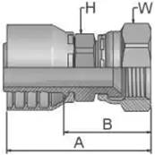 Embout à sertir PARKER JIC 7/16 - Série 48 10648-4-4