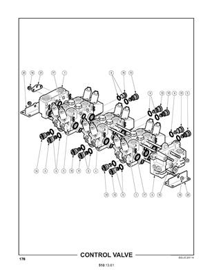 Distributeur hydraulique de pince, lame, treuil et double arche 5101361