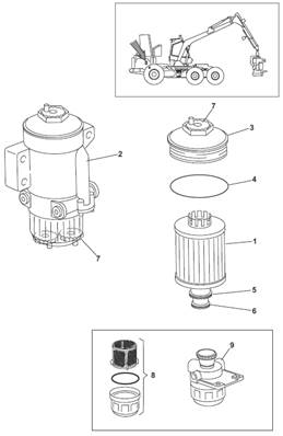 Filtre carburant 7034361