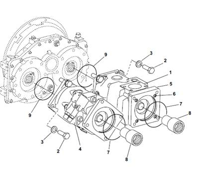 Pompes hydrauliques, montage 9901202