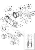 Bogie pendulaire avant, montage 9901207S2