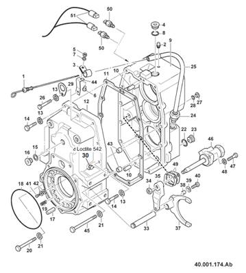 Boîte de transmission, assemblage 9902780