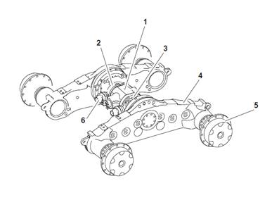 Assemblage des essieux avant et arrière 9990032