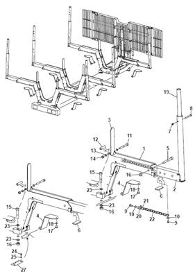 Berces mécaniques/hydrauliques, montage 9991507