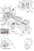 Console latrale cabine, assemblage 9992096