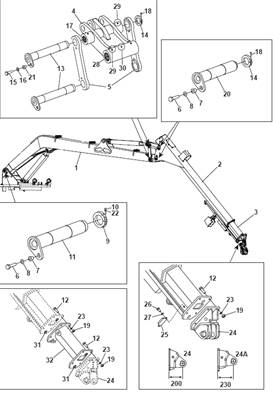 Grue 260 11,5m, assemblage 9992199