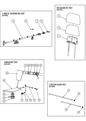 Siège 7000 HIGHT END, assemblage 99929157