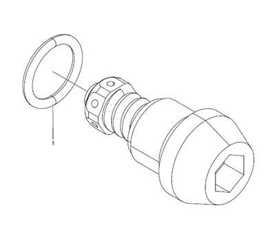 Valve choc 125 bar couteaux supérieurs ouverts LM620399