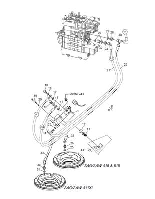 Hydraulique de pompe à huile de chaîne super easy greasy LM999020