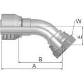 Embout à sertir PARKER BSP 1 1/4 - 45° - Série 48 1B148-20-20