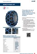 Paire de chaînes 23.1-26 simple losange Forstgrip Soft  15,2mm Pewag 79590