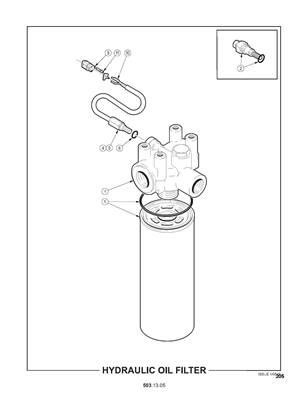 Filtre à huile hydraulique 5031305