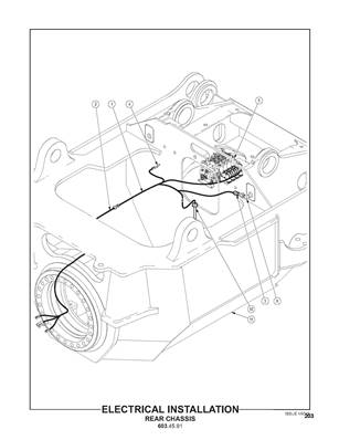 Installation électrique, châssis arriére 6034591