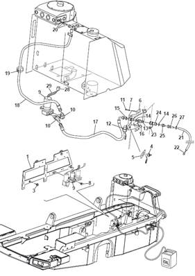 Pompe remplissage hydraulique, montage 9991529