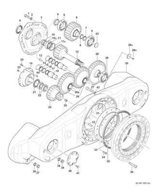 Bogie anti-cabrage, assemblage 9991592