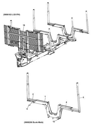 Berces hydrauliques, montage 9991944