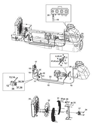 Refroidissement hydraulique, montage 9991976