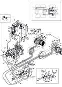 Moteur d'avancement arrire,conduites hydrauliques 9992711S2