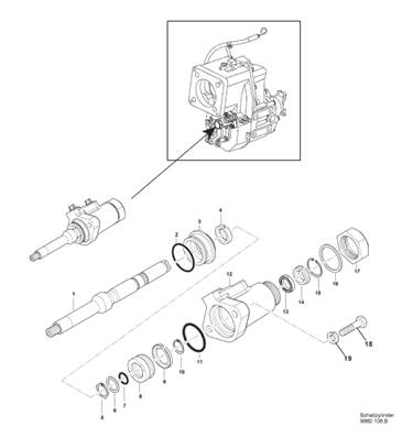 Sélecteur vitesse boîte de transmission, assemblage 99929105