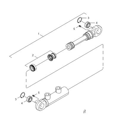 Vérin de roulette de mesurage et couteau flottant LM015462