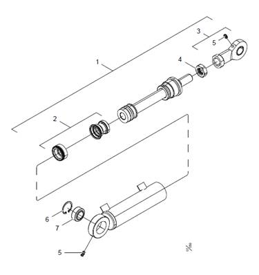 Vérin d'unité de scie LM015669