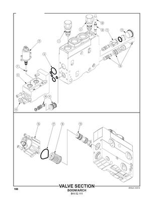 Section de distributeur, fonction flèche de double arche 51152111