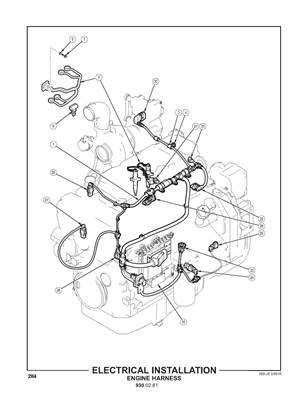 Installation électrique, faisceau moteur 9300281