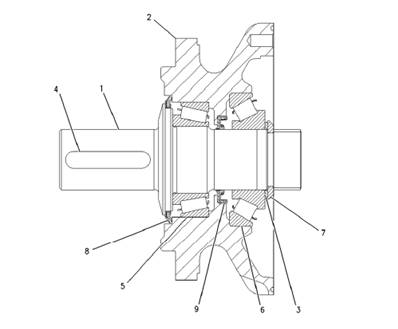 Moteur rotation tourelle, rotation 7013339