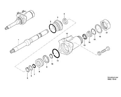 Sélecteur vitesse boîte de transmission ECO16, assemblage 9991174