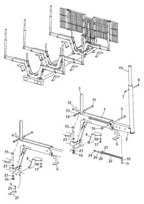 Berces mécaniques/hydrauliques, montage 9991509