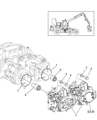 Pompes hydrauliques, montage 9991700