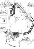 Tte d'abattage, conduites hydrauliques 9991855S2