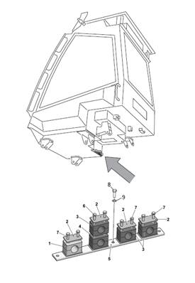 Support flexibles cabine, montage 9992815