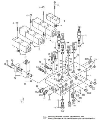 Bloc hydraulique de gauche LM005521D