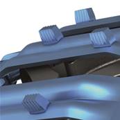 Paire de tracks bluetrack flow wide 26mm 1x1 pour 710/40 Pewag 595291X1