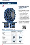 Paire de chaînes triple losange Forstgrip Pro Soft 10mm Pewag 88671