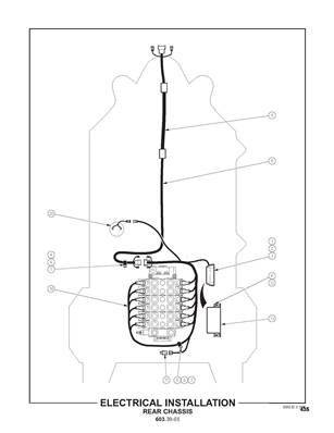 Installation électrique, châssis arrière 6033901