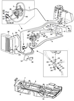 Transmission , conduites hydrauliques 9991961