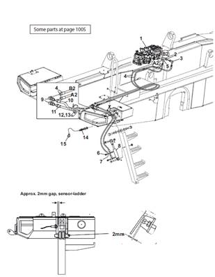 Marche-pied, conduites hydrauliques 9991970