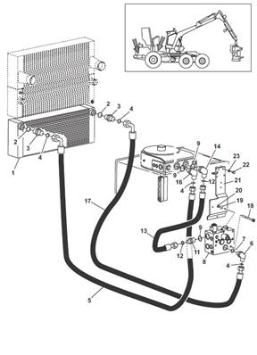 Refroidissement hydraulique, conduites hydrauliques 9992228