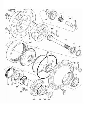 Bogie, réducteur 9992354